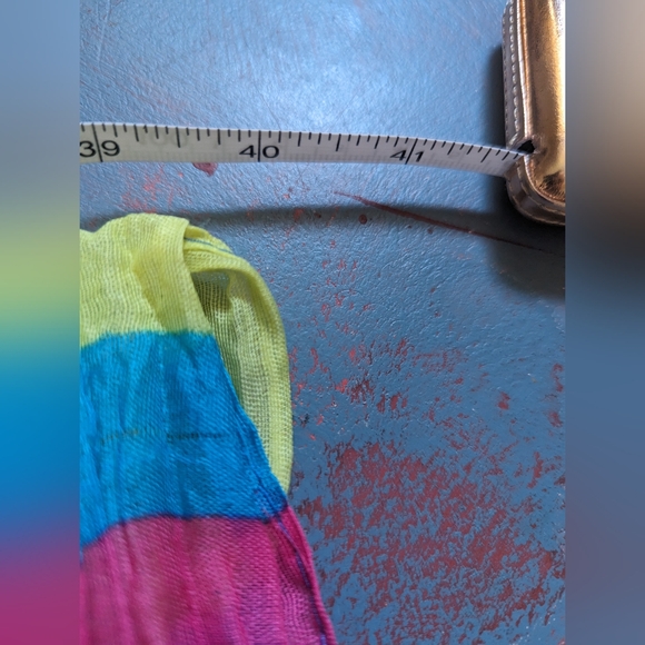 Bright Multi-colored Infinity Scarf - Picture 4 of 5